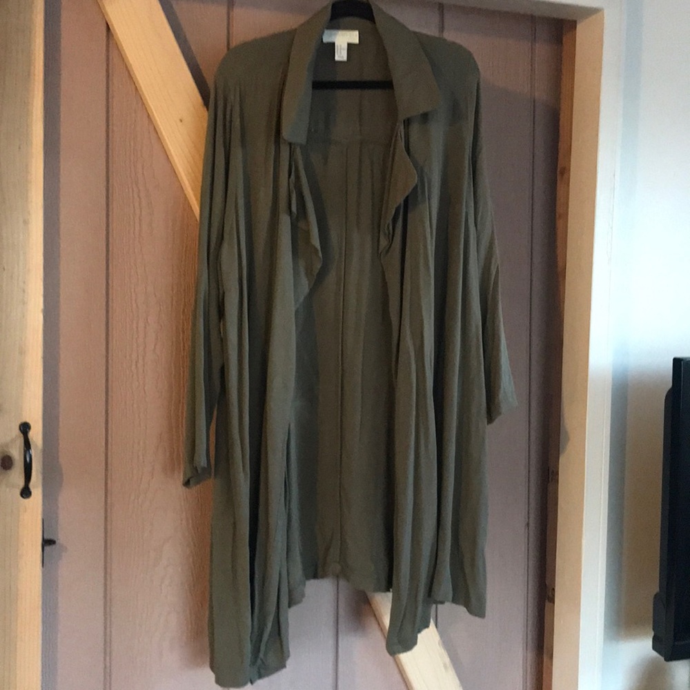 Green cardigans